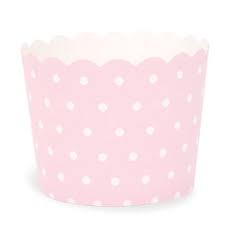 Paper Eskimo Pink & White Spots Baking Cups